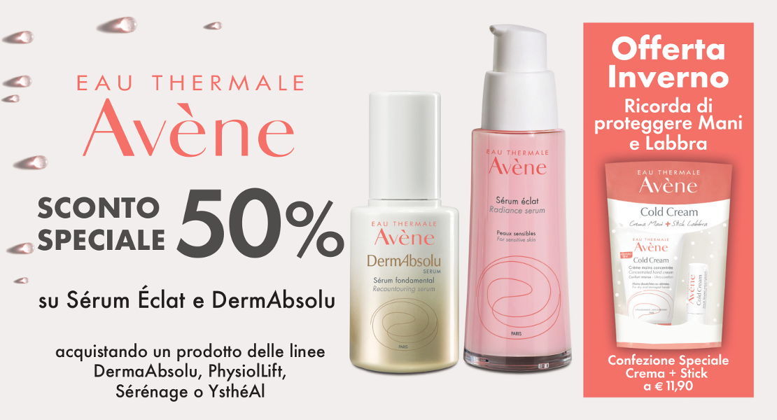 Sconto speciale Aau thermale Avène - Farmacie Comunali Torino