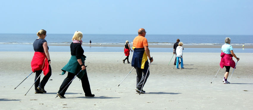 Beach Nordic Walking