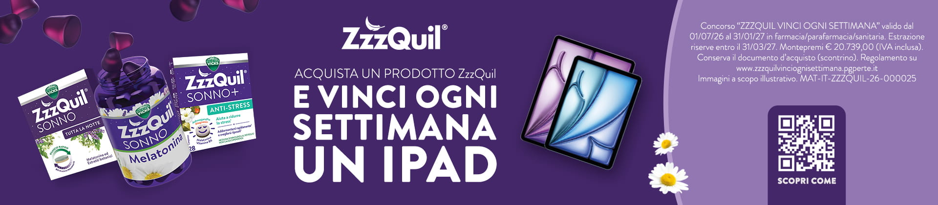 ZzzQuil Banner promozione - Farmacie Comunali Torino